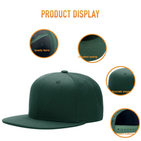 Gorra Unisex de Perfil Alto con Cierre a Presión, Logotipo Personalizado Bordado, Estilo Urbano Informal para Uso en Exteriores, para Adultos, Tela Común, Estilo Hip Hop