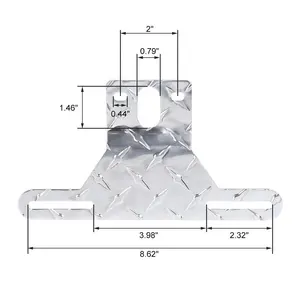 Kunden spezifischer neuer Anhänger Aluminium Benutzer definierte Kennzeichen rahmen Halterung Anhänger Verstellbarer Licht platten halter