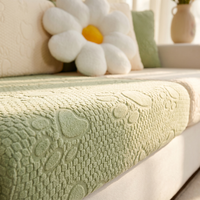 Housse de canapé moderne en jacquard élastique épaissi, housse de coussin de chaise longue pour salon, lavable, rayée, toutes saisons