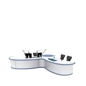 Escritorio <span class=keywords><strong>de</strong></span> transmisión <span class=keywords><strong>en</strong></span> <span class=keywords><strong>vivo</strong></span> para radio y TV, estación <span class=keywords><strong>de</strong></span> estudio profesional para entrevistas <span class=keywords><strong>de</strong></span> <span class=keywords><strong>noticias</strong></span> y escritorios <span class=keywords><strong>de</strong></span> presentadores, a la venta - Product Image 1