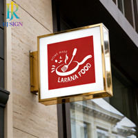 Enseigne publicitaire LED 3D personnalisée pour bar extérieur, lettres LED pour magasin, logo mural 3D en acrylique pour restaurant chinois, buffet, entreprise