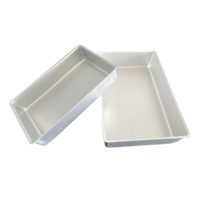 Plaques de cuisson rectangulaires en aluminium de qualité alimentaire – Durables, compatibles congélateur et micro-ondes, recyclables, idéales pour l'emballage de produits surgelés
