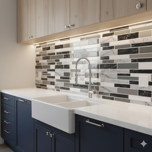 Vivid Tiles - Adhesivos de <span class=keywords><strong>Vinilo</strong></span> y Epoxi para Paredes Interiores, Estilo <span class=keywords><strong>Mosaico</strong></span> Moderno, para Cocina y Baño, con Garantía de 5 Años - Product Image 3