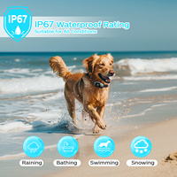KI-Hundegebell-Abschreckungsgerät mit 4 Trainingsmodi: Piepton, Vibration und Statischer Schock, IP67 Hundehalsband mit Schockfunktion für Alle Hunde