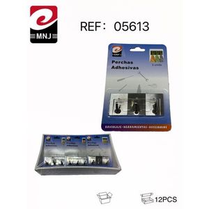 Perchas Adhesivas 3 Unds Stainless Steel Hooks With Adhesive Backing For Home Use - Product Image 2