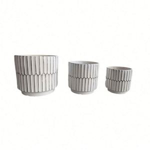 Macetas y Jardineras Decorativas Redondas Nórdicas de Cemento para Interiores, Grandes, Artificiales, para el Hogar - Product Image 6