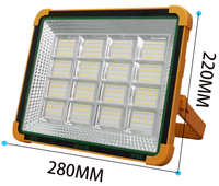 Projecteur LED portable rechargeable 500W 300W avec aimant, lampe de camping puissante, lampe solaire pour extérieur