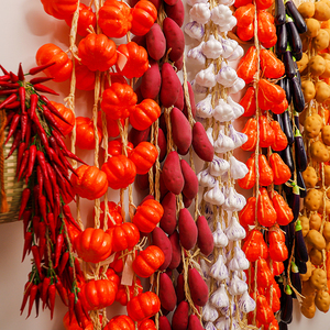 Bán Buôn Nhân Tạo Trái Cây Rau Dây Buộc Bọt Mô Phỏng Tỏi Ngô Hạt Tiêu Đào Cam Trang Trại Trang Trí Nội Thất - Product Image 6