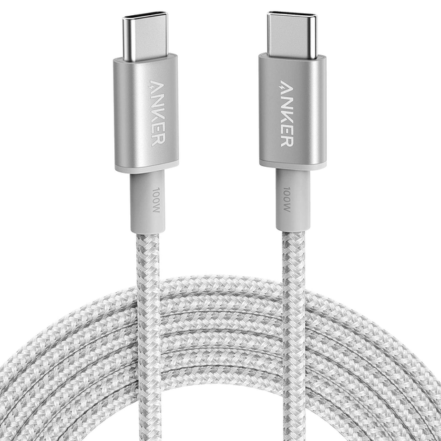 Anker USB C to USB C Cable 100W 10ft New Nylon USB 2.0 Type C Charging Data Cable Fast Charge for MacBook Pro iPhone 17 16 15