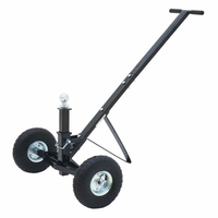 Chariot de remorquage pour bateau avec pneus pneumatiques de 10 pouces, boule d'attelage réglable, déplaceur de remorque manuel jusqu'à 3500 lbs