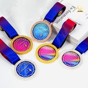 Medallas Deportivas Personalizadas de Aleación de Zinc y <span class=keywords><strong>Trofeos</strong></span> Escolares con Etiquetas de Fútbol y Tenis de Mesa, Grabado Ecológico con Impresión UV - Product Image 4