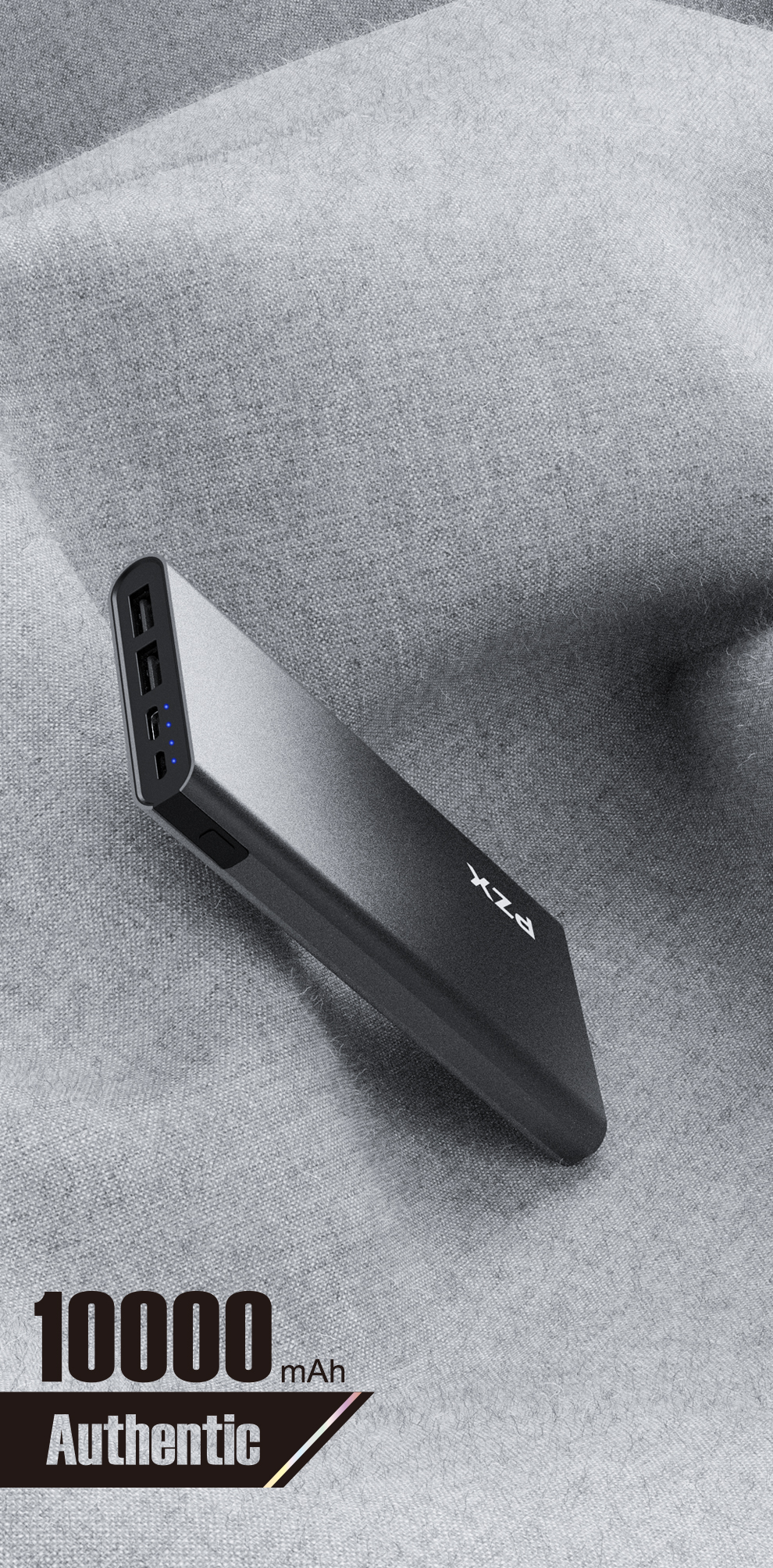 Blade HD PowerBank[新品●未使用] PZX C118+ Portable Power Bank - 10000mah High Capacity Charger