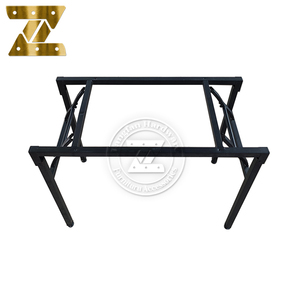 Khung chân bàn ăn gấp, sắt, có thể điều chỉnh, dùng làm bàn họp, giá đỡ kệ, dùng cho khách sạn hoặc ngoài trời, đang giảm giá - Product Image 2