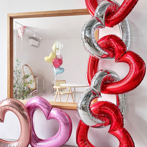 Globo Youlun al por Mayor de 40 Pulgadas con Forma de Corazón Hueco Gigante para Cumpleaños de Mamá, Papá y Día de San Valentín - Product Image 1
