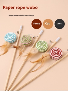 Bằng gỗ cực mèo <span class=keywords><strong>ticker</strong></span> Pet đồ chơi trêu chọc Stick <span class=keywords><strong>Cat</strong></span> bán buôn Pet Sản phẩm tương tác đồ chơi cho mèo - Product Image 6