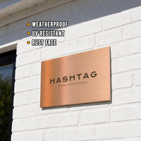 Plaque Métallique Verticale Personnalisée avec Supports pour Couloir d'Hôtel et Porte d'Appartement – Fournisseur de Signalétique Hôtelière – Panneau Numéro de Chambre