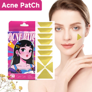 Patch anti-acné hydrocolloïde en forme de X OEM/ODM, invisible et imperméable, pour le traitement des imperfections du visage - Product Image 1