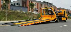 Camion diesel à plat de haute qualité de 3 à 5 tonnes, nouvel état avec dépanneuse roll-on roll-off fournie par un fournisseur réputé - Product Image 2