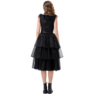 Nuovo Costume da Donna per Adulti, Abito da Ballo Ispirato alla <span class=keywords><strong>Famiglia</strong></span> Adams, Vestito Nero in Poliestere - Product Image 5