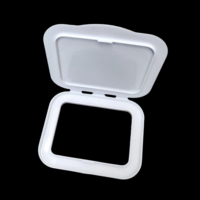 Bouchons anti-poussière en plastique pour lingettes humides, format mini, à ouverture par traction, avec clip de scellage pour gants en nitrile, pour bouteilles d'emballage à capuchon rabattable de forme spéciale