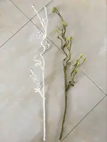 인공 죽은 포도 나무 죽은 분기 웨딩 흰 꽃 식물 분기 홈 장식 트리 분기 인공
