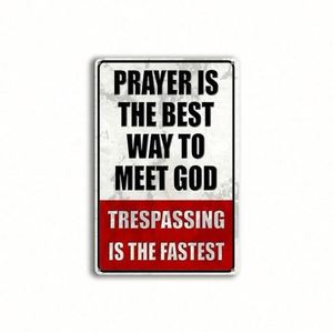 Letrero Metálico Personalizado: Advertencia de Propiedad Vigilada - Prohibido el Acceso, Placa Decorativa Vintage para Pared del Hogar - Product Image 2