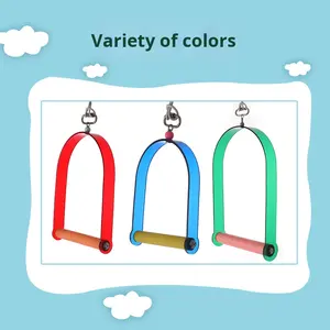 Acryl Vogel Speelgoed Stand Droom Boog Kauwen Schommel Speelgoed Voor Papegaaien Tortelduifjes Valkparkiet Sunbirds-Duurzaam Milieuvriendelijk - Product Image 2