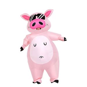 Costume gonflable pour adulte, déguisement de cochon gonflable pour Halloween, Noël, Pâques, la Saint-Patrick - Product Image 4