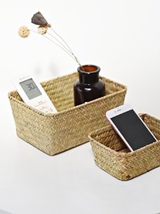 Huangtu <span class=keywords><strong>wicker</strong></span> lưu trữ giỏ cho tổ chức Kệ Đan Mây giỏ bán buôn <span class=keywords><strong>Mini</strong></span> Organizer Set của <span class=keywords><strong>3</strong></span> - Product Image 3