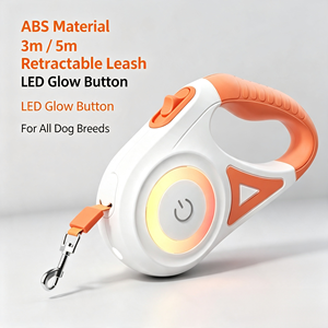 <span class=keywords><strong>Laisse</strong></span> <span class=keywords><strong>Rétractable</strong></span> pour Chien de 5 Mètres avec Lampe Torche LED, <span class=keywords><strong>Laisse</strong></span> Automatique pour Petits et Moyens Chiens, Design Simple et Moderne en ABS, Idéale pour l'Extérieur - Product Image 4