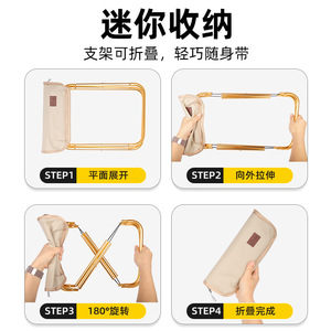Folding <b>Stool</b> With Shoulder Bag Portable Outdoor Camping Fishing Travel Leisure Chair Metal Frame Compact Design - Product Image 5