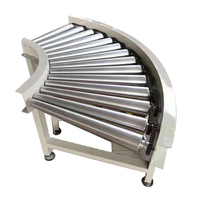 Système de convoyeur à rouleaux en acier industriel à forte capacité, vitesse réglable, rouleaux galvanisés, manutention de palettes robuste, facile à utiliser