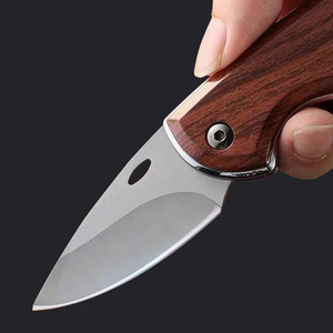 Xách tay mini thép không gỉ gấp dao 3Cr13 gỗ EDC/Old Fashioned cho ngoài trời hộ gia đình nhà bếp thịt nướng món quà lưu niệm - Product Image 3