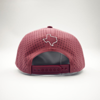 Casquette de baseball et de golf sportive à 6 panneaux, découpée au laser, avec logo personnalisé brodé à la main, style Dobby Dot, réglable, imperméable et à visière plate