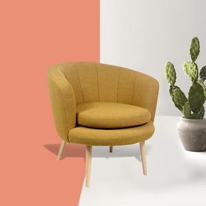 Chaises en lin et velours moderne, mobilier de salon, nouveaux tissus, <span class=keywords><strong>Design</strong></span> - Product Image 3