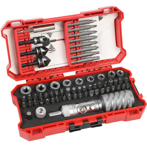 Mini Drill Bit Screwdriver Set 64 Pcs Flat Head Phillips Bent Bits Anti Slip Handle DIY Electric Screwdriver Bits - Product Image 2