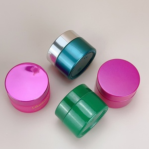 Nouvel emballage cosmétique en verre 30g 50g 1oz, pot de crème pour soins de la peau de luxe à large ouverture avec couvercles et bouchons dorés - Product Image 5