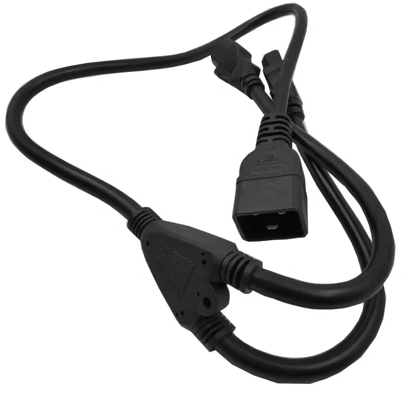C20 To 2 C13 With Y Adapter Cables IEC Power Cord