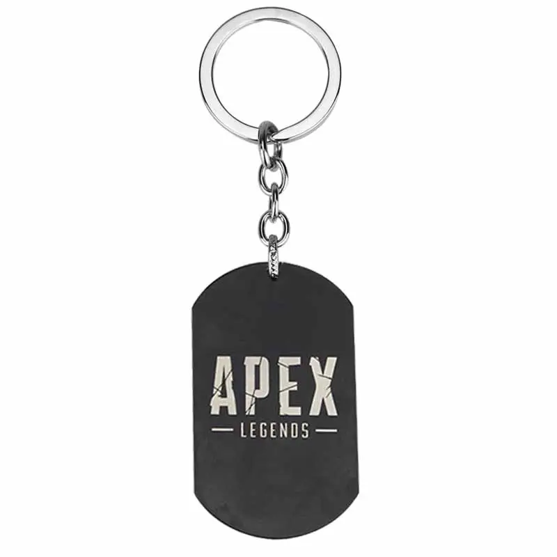 핫 세일 게임 APEX 전설 스테인레스 스틸 열쇠 고리 소년 성격 제품 선물을위한 금속 액세서리