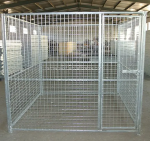 คอกสุนัขกลางแจ้งแบบคลาสสิกโลหะชุบสังกะสีจุ่มร้อนพร้อมโครงลวดเหล็กอเนกประสงค์และทนทานสำหรับเพื่อนมีขนของคุณ - Product Image 2