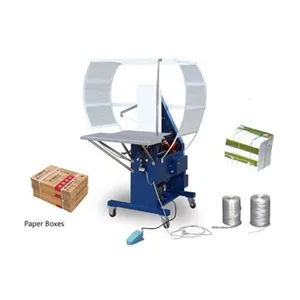 ZH-KZJ Best price Semi auto Corrugated Bundle Packaging String Tying Carton Box Twice Automatic Tie Machine