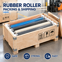 Rouleaux en caoutchouc butyle personnalisés non standard pour l'industrie textile, utilisés comme rouleaux de pressage lors du processus de vulcanisation