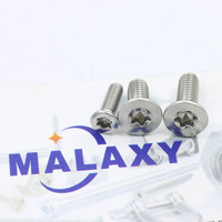 MALAXY M3 M4 M5 M6 Acier Inoxydable 304 Vis Antivol Douille Torx Plat Fraisée Sécurité Avec Goupille Vis Torx