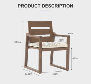 كرسي حديقة عملي خارجي كرسي حديقة كرسي حديقة من الراتان منسوج من الأديرونداك - Product Image 4
