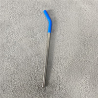 Voyage Potable 4 Réutilisable En Métal Multicolore Embouts En Silicone En Acier Inoxydable pailles ensembles avec 1 Brosses De Nettoyage et Pochette