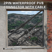 Connecteur circulaire PVB angulaire étanche 6P à brancher avec câble de 1M pour soudure rapide de fils PCB pour applications électriques