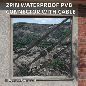 Connecteur circulaire PVB angulaire étanche 6P à brancher avec câble de 1M pour soudure rapide de fils PCB pour applications électriques - Product Image 2