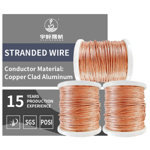 Proveedor profesional, alambre trenzado de Aluminio revestido de cobre, aluminio revestido de alambre de cobre de múltiples hebras - Product Image 4