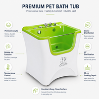 Dpbathe Hundegroomer-Salonausrüstung Professionelle Wanne mit Fixierungsgurtsystem