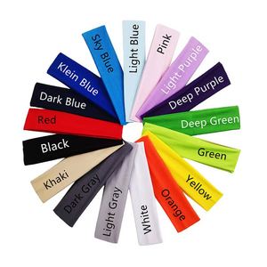 Fashionable Candy-Colored Custom logo <b>Elastic</b> Sports <b>Headband</b> Solid Color Yoga Exercise Sweat Hair Band - Product Image 1